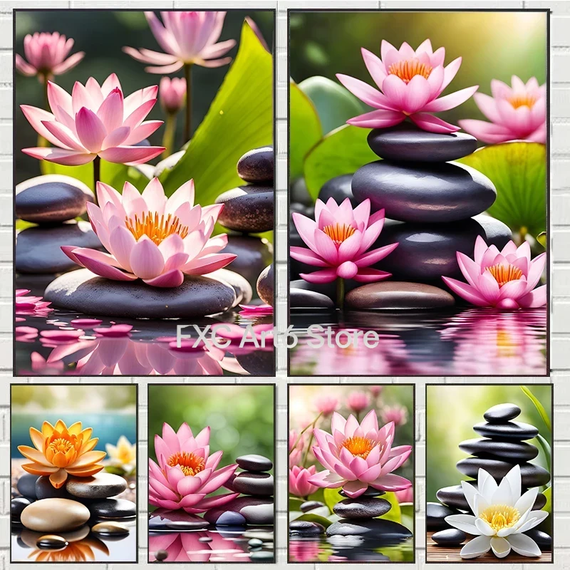 Zen Yoga Fitness - 1 szt. Bezramowy Obraz na Płótnie