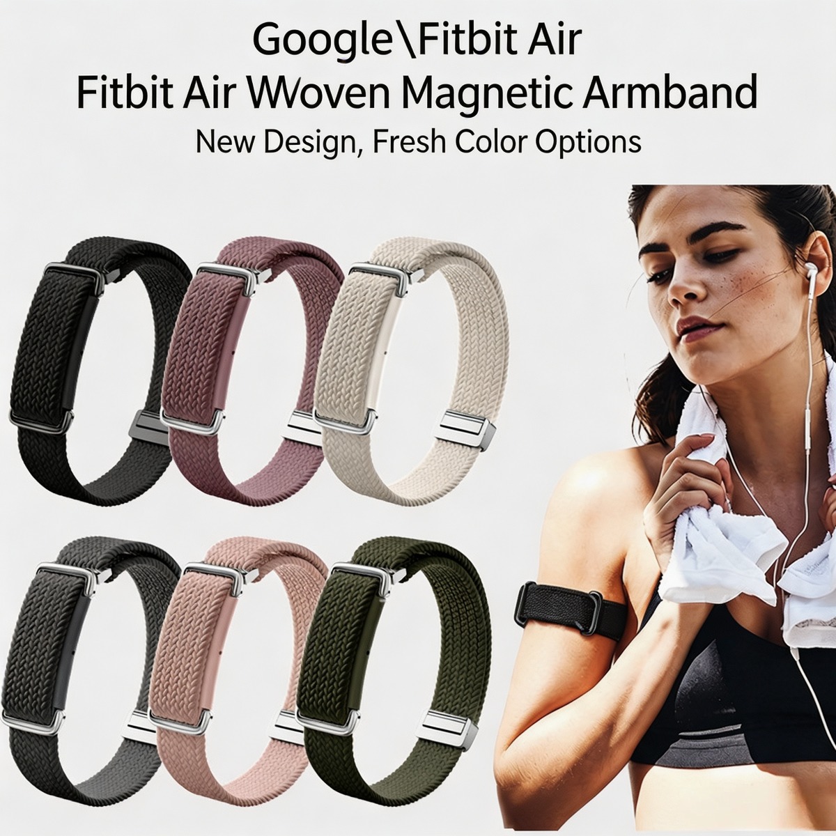 Fitness Tracker Band - Nylonowa opaska na nadgarstek i ramię