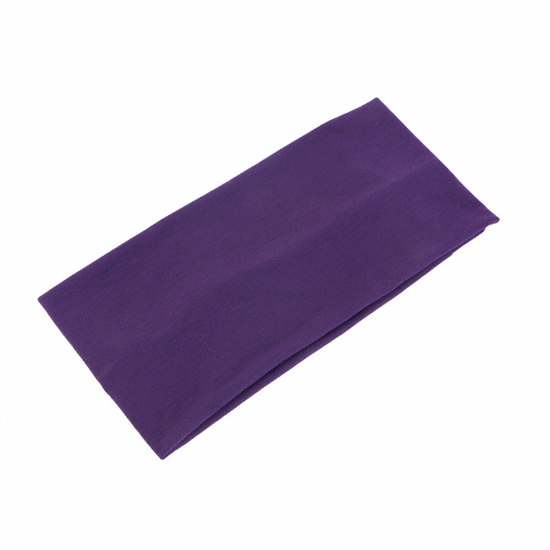 Yoga Daily Fitness - Jednokolorowa opaska na głowę unisex, elastyczna,