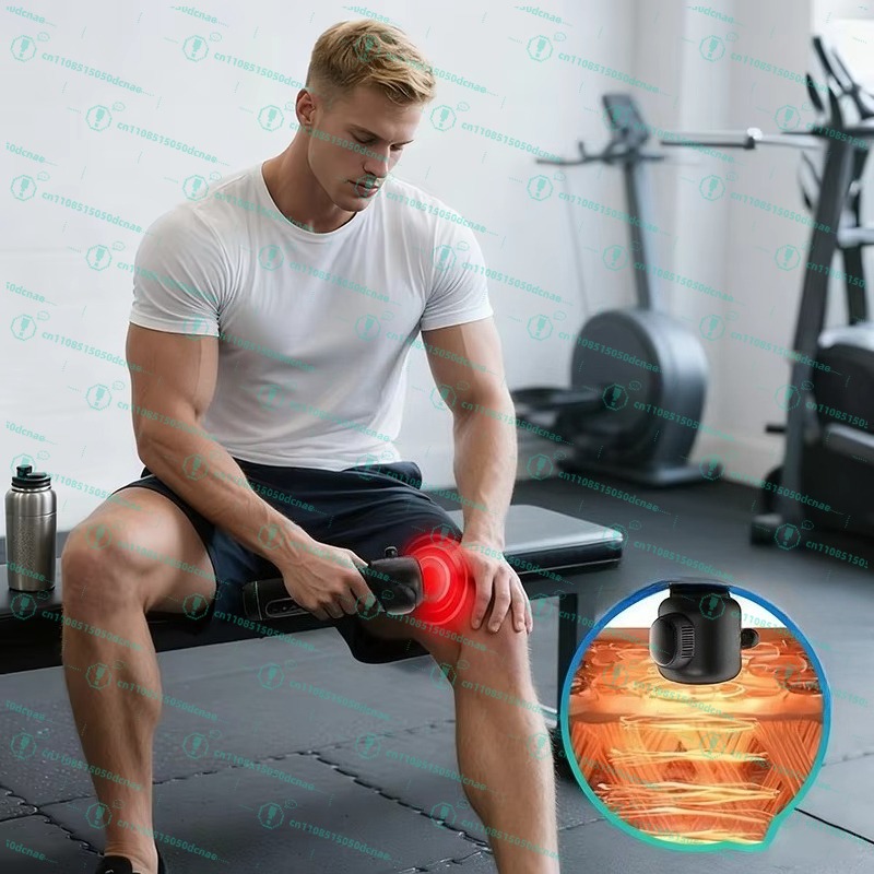 Vibration Massage Gun - Profesjonalny 4-głowicowy masażer wibracyjny do głębokich