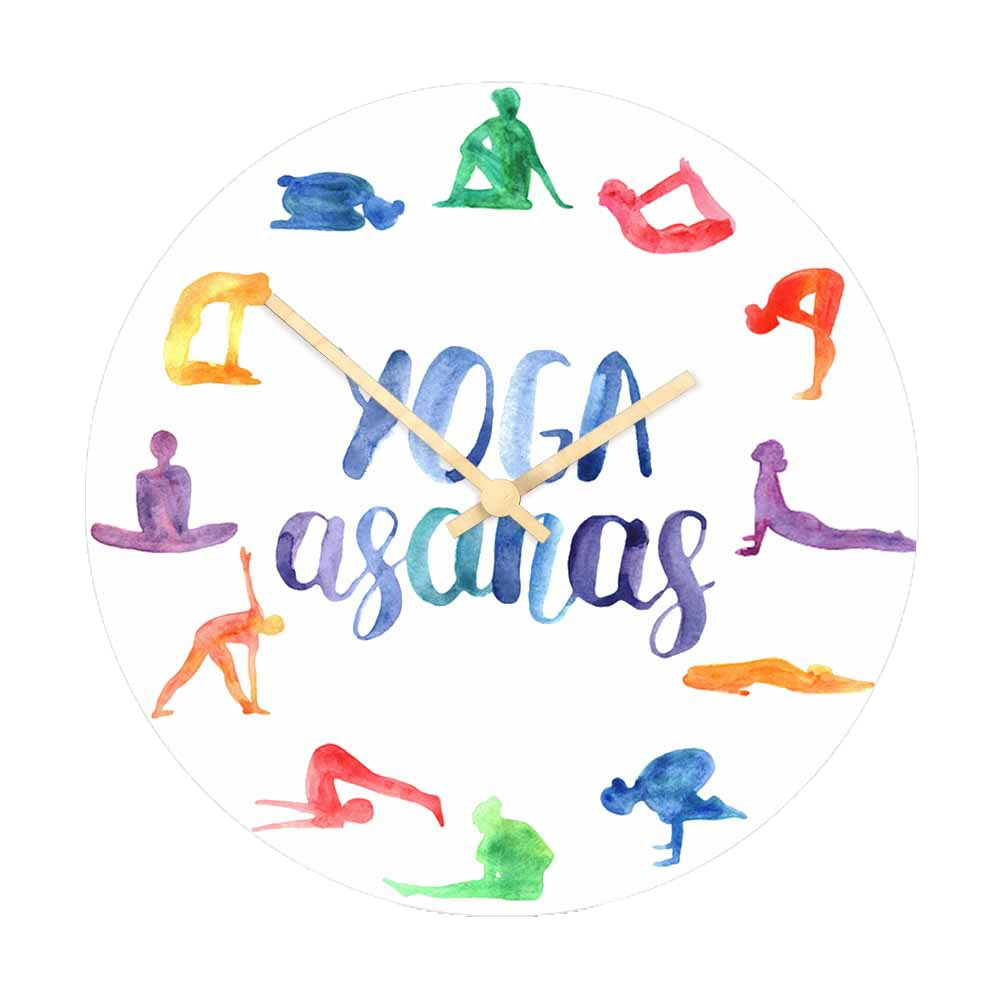 Zegar ścienny z akwarelowymi p – Yoga Fitness Watch recenzja i cena