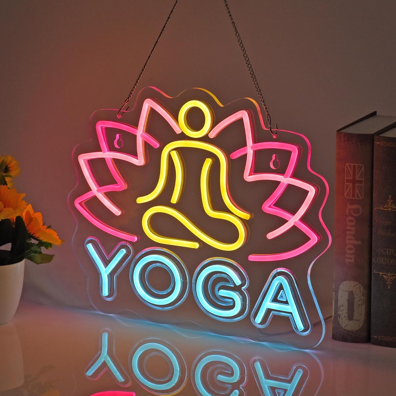 Neonowy Znak Yoga, Lampy Neono – Zen Yoga Fitness recenzja i cena