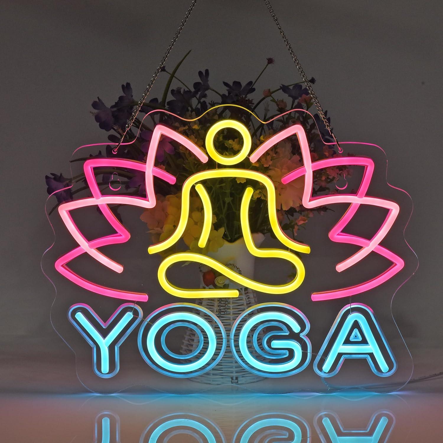 Neonowy Znak Yoga, Lampy Neono – Zen Yoga Fitness recenzja i cena