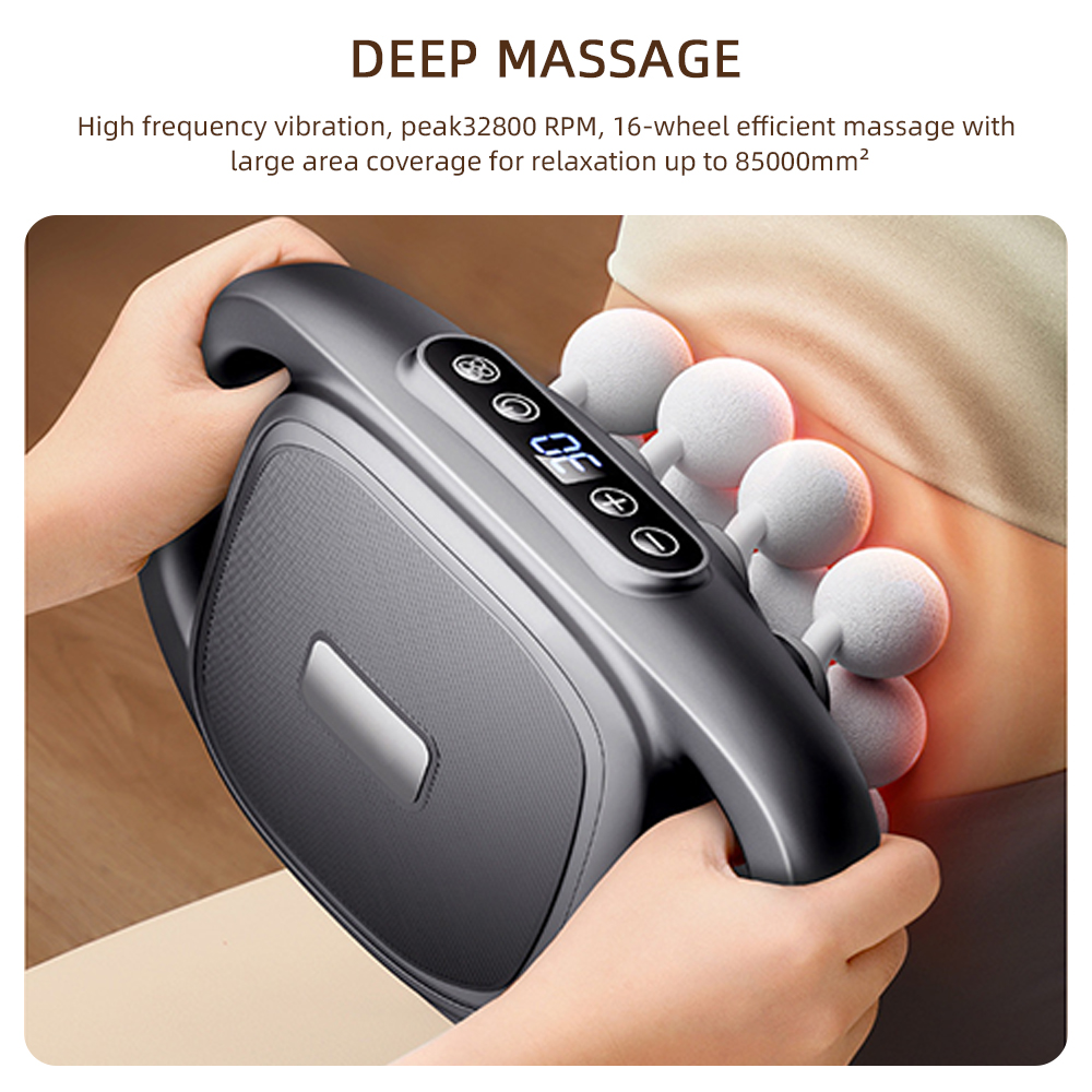 16-głowicowy pistolet powięzio – Vibration Massage Gun recenzja i cena