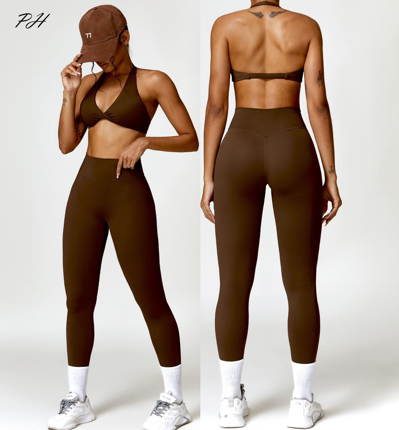2PCS Zestaw do jogi Nude Feeli – Yoga Fitness Kleidung recenzja i cena